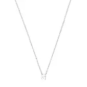 Luxenter Ketting 'Alphabet G' zilver