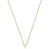 Luxenter Ketting met 18-karaats geelgouden afwerking - Alphabet