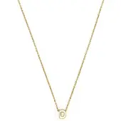 Luxenter Ketting 'Alphabet D' goud