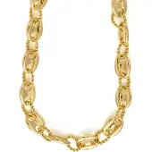 Luxenter Ketting afgewerkt in 18k geelgoud - Laroth