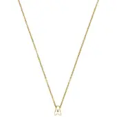 Luxenter Ketting 'Alphabet A' goud