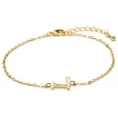 Luxenter Armband met 18-karaats geelgouden afwerking - Alphabet