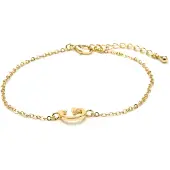 Luxenter Armband met 18-karaats geelgouden afwerking - Alphabet