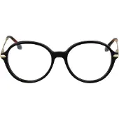 Victoria Beckham Moderne zonnebril - - VB2637 - Zwart - 53 mm - Acetaat - Polycarbonaat - Rond - Niet gepolariseerd