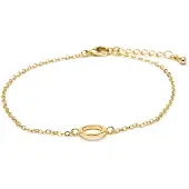 Luxenter Armband met 18-karaats geelgouden afwerking - Alphabet