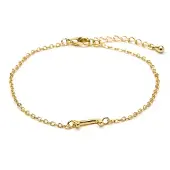 Luxenter Armband met 18-karaats geelgouden afwerking - Alphabet