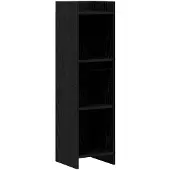 vidaXL Boekenkast Zwart eiken 30 x 30 x 111 cm Bewerkt hout