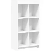vidaXL Boekenkast Wit 59 x 30 x 111 cm Bewerkt hout
