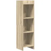 vidaXL Boekenkast Sonoma Eiken 30 x 30 x 111 cm Bewerkt hout