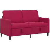 vidaXL Sofa met Opbergruimte Wijnrood 152 x 78 x 87 cm Polyester