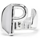 Luxenter Ring met zilveren afwerking - Alphabet