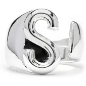 Luxenter Ring met zilveren afwerking - Alphabet
