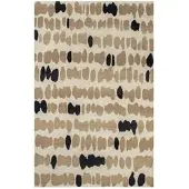 Lola&Moi Binnen & Buiten Vloerkleed - 200 x 280 cm - Lou Men In Black - Laagpolig Tapijt - Gerecycled PET - Made in Belgium - Circulair