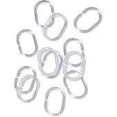 HEMA Douchegordijnringen transparant - 12 stuks (transparant)