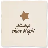 HEMA Tegel 10x10cm Keramiek Ster 'always Shine Bright' Beige