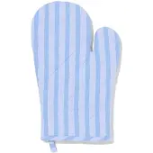 HEMA Ovenwant katoen strepen blauw (blauw)
