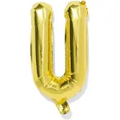 HEMA Folieballon letter U 30cm goud (goud)