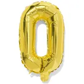 HEMA Folieballon letter O 30cm goud (goud)