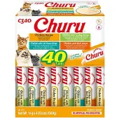 Churu Kattensnack Puree Chicken 40x14 Gr