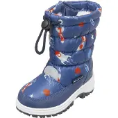 Playshoes Snowboots 'Weltraum' blauw / grijs / rood