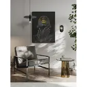 Lyora Wandlamp Royal ovaal zwart