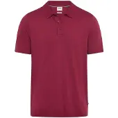 Brax polo rood 3 knoops normale fit