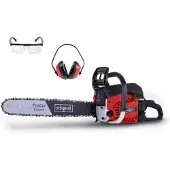 Scheppach CSP530s - Benzine kettingzaag - 53cc 2-takt - 40cm zaagblad - Incl. veiligheidsbril & gehoorbeschermer