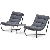 Garden Impressions Zensa loungeset 3-delig - donker grijs
