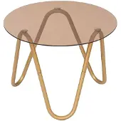 Leitmotiv Bijzettafel Ventana Round - Mokka - Ø50cm - Modern
