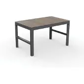 Keter Tuinmeubelset Lyon Deco, walnoot/grijs