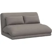 vidaXL Verstelbare vloostoel Taupe Stof