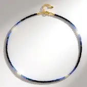 Cavill - Zilveren Halsketting 925 Sterling Zilver Verguld - Blauwe Birmese Saffier 0 47895 ct - Elegant Tijdloos Design