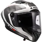 LS2 LS2FF805ThunderGPAeroRauteWitGrijs06Integraalhelm Maat XS