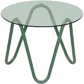 Leitmotiv Bijzettafel Ventana Round - Jungle groen - Ø50cm - Modern