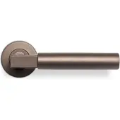 In-Door Deurklink Bauhaus op rozet donker brons