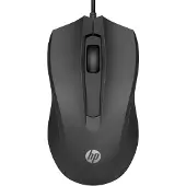 HP 105 - Muis rechts- en linkshandig - optisch - 3 knoppen - met bekabeling - USB-A - zwart - Smart Buy