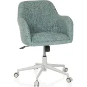 Hjh LIVING Bureaustoel / draaistoel SOLAO HOME bouclé stof mint