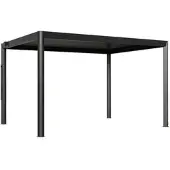 PRIMEYARD Pergola 4x8 m, lamellendak, antraciet