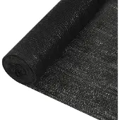vidaXL Privacynet 195 g/m² 1,8x25 m HDPE zwart
