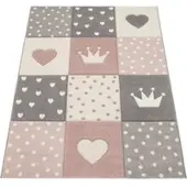 Tapis.fr Kindertapijt Kosmos roze 140x200 cm