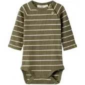 Lil´ Atelier Baby Rompers Nbmkail Ls Slim Body Lil Noos - Bruin - Maat 62