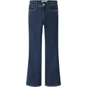 Name It Kids KIDS NKFPOLLY bootcut jeans dark blue Blauw Meisjes Katoen Effen - maat 134