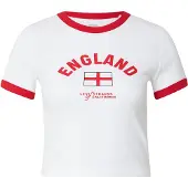 Levi's Shirt 'England Ringer Tee' rood / wit