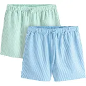 Next Pyjamabroek lichtblauw / lichtgroen / wit