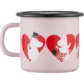 Muurla Moomin emaille mok 25 cl Heart