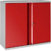 Phoenix SCL Series Draaideurkast Staal 1 Plank Afsluitbaar 915 x 370 x 830 mm Grijs, rood