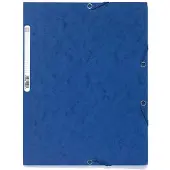 Exacompta 3-klepsmap 55502E A4 Karton Elastiek 24 (B) x 32 (H) cm Blauw 25 Stuks
