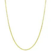 Lucardi Dames plated Ketting venetiaans - Echt Zilver - Ketting - Cadeau - 38 cm - Goudkleurig