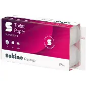 Satino - Toiletpapier Prestige 4-laags 150vel 8rollen wit | 9 stuks