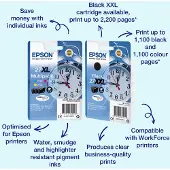 Epson 27XXL (T2791) - Inktcartridge / Zwart / Extra Hoge Capaciteit